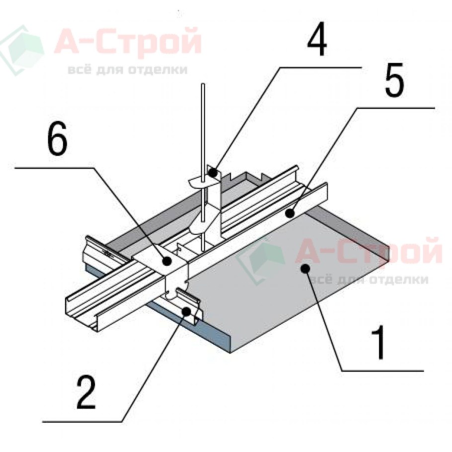 Плита кассетная Албес каркас
