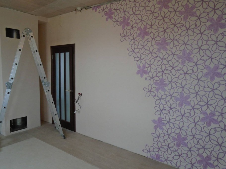 Варианты поклейки стен