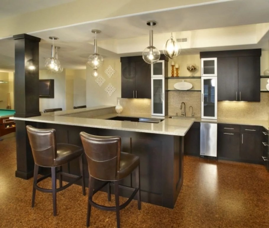 Кухни с барной стойкой