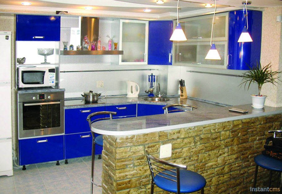 Кухни с барной стойкой Фотогалерея