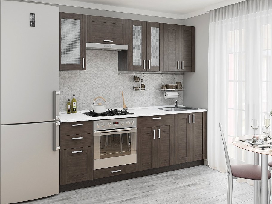 Кухня лофт-01 Wenge Veralinga