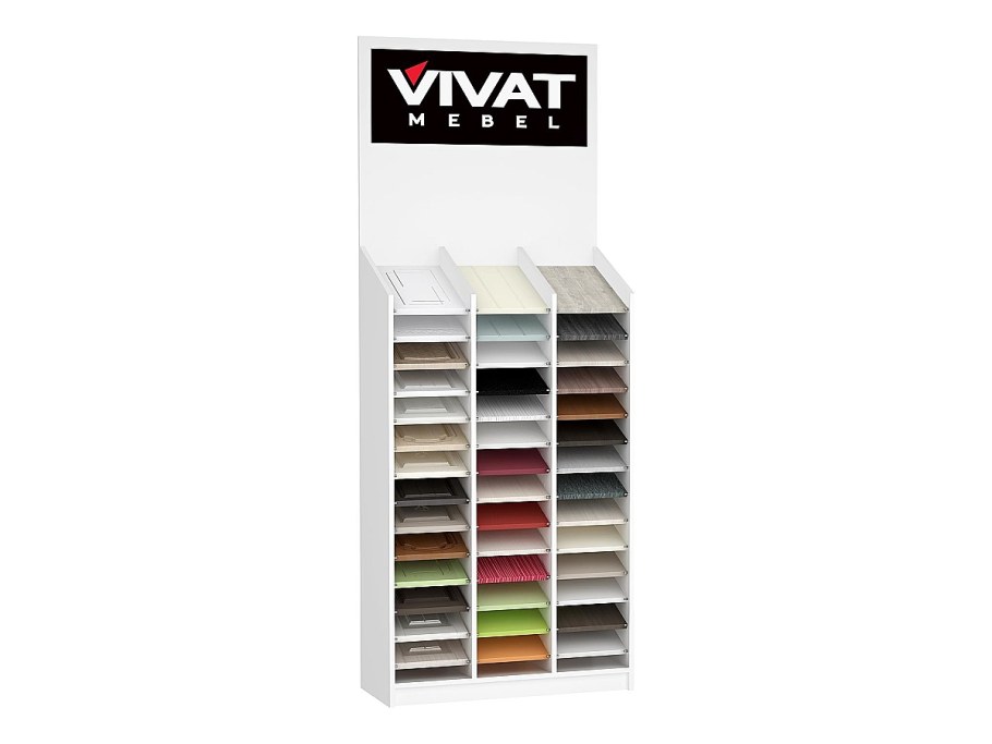 Тумба Vivat для образцов материалов отделки белый 1804*817*360
