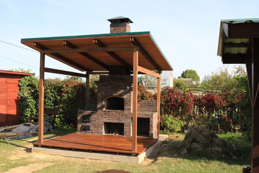 Навес для мангала Grillkoff шашлычник 150 х 215 х 232 см