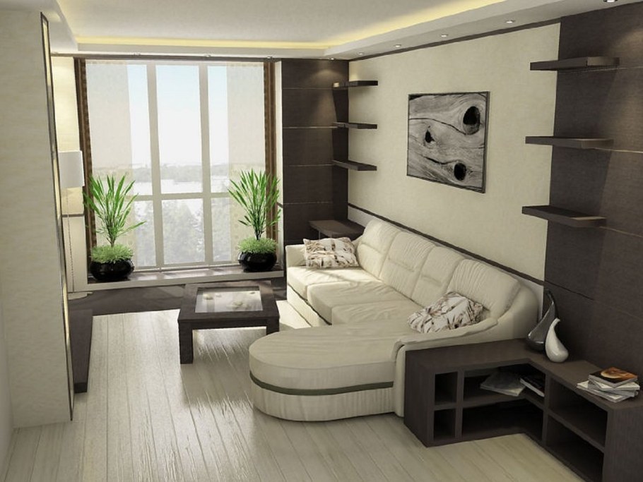 Зонирование однокомнатной квартиры 20 кв.м