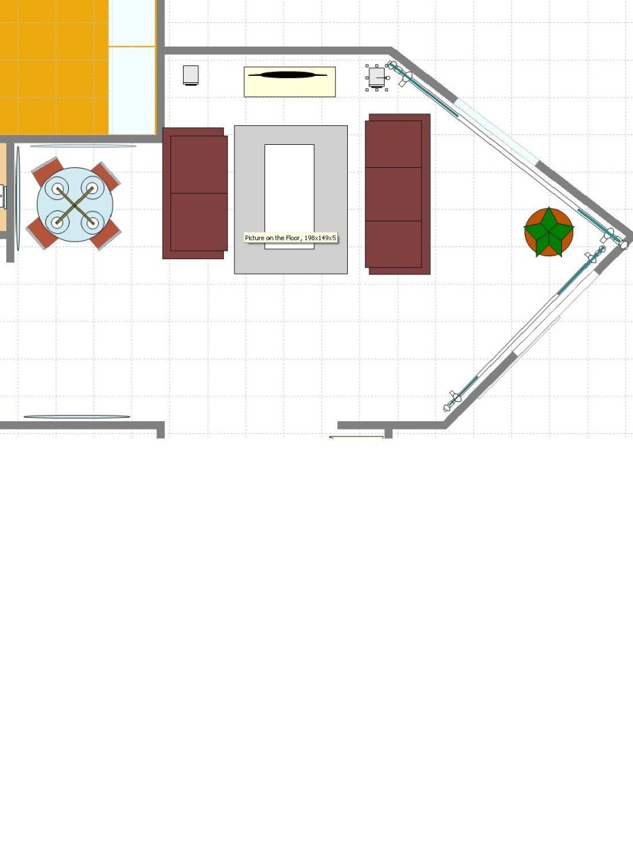 Гостиная-спальня 17м2 икея