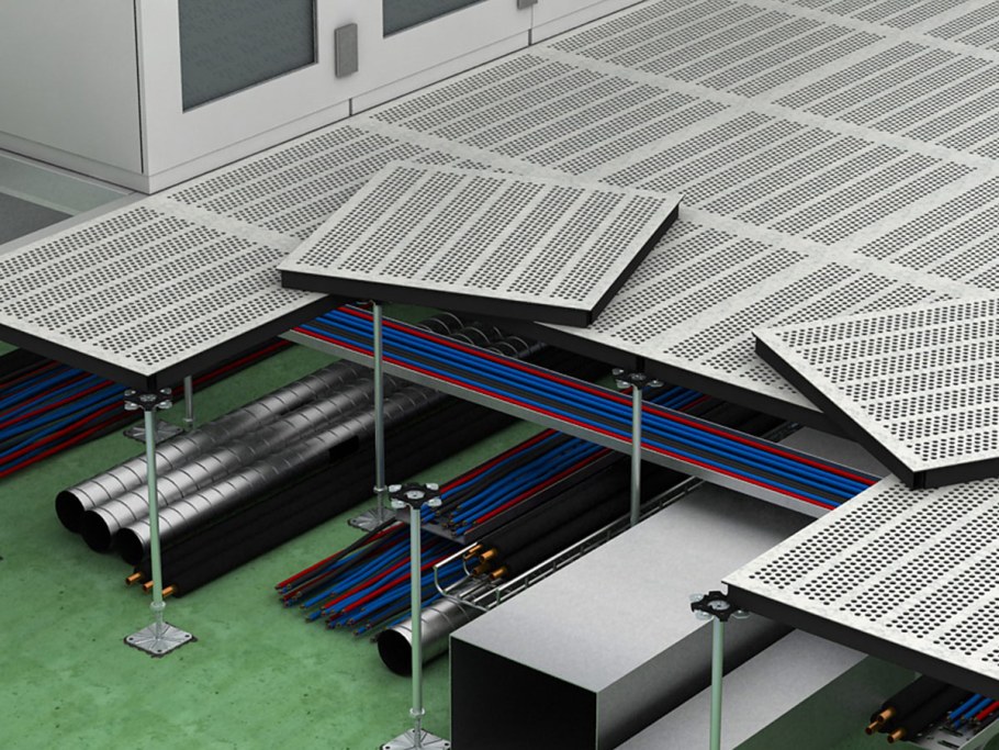 Фальшпол перфорированный металл