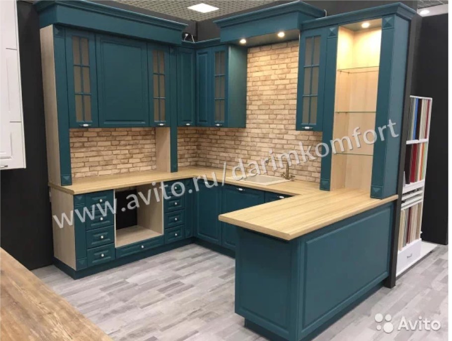 П образные угловых кухонь