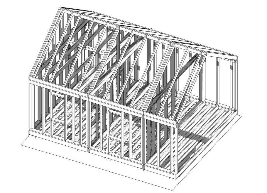 Барнхаус силовой каркас