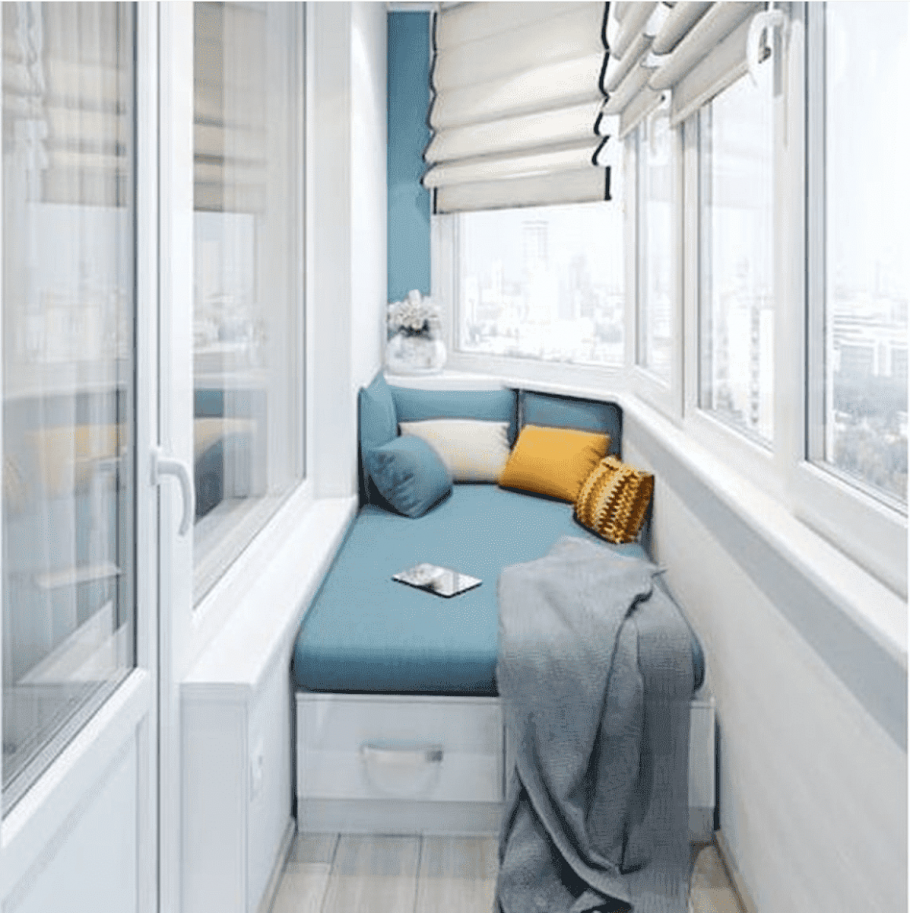 Спальное место на балконе