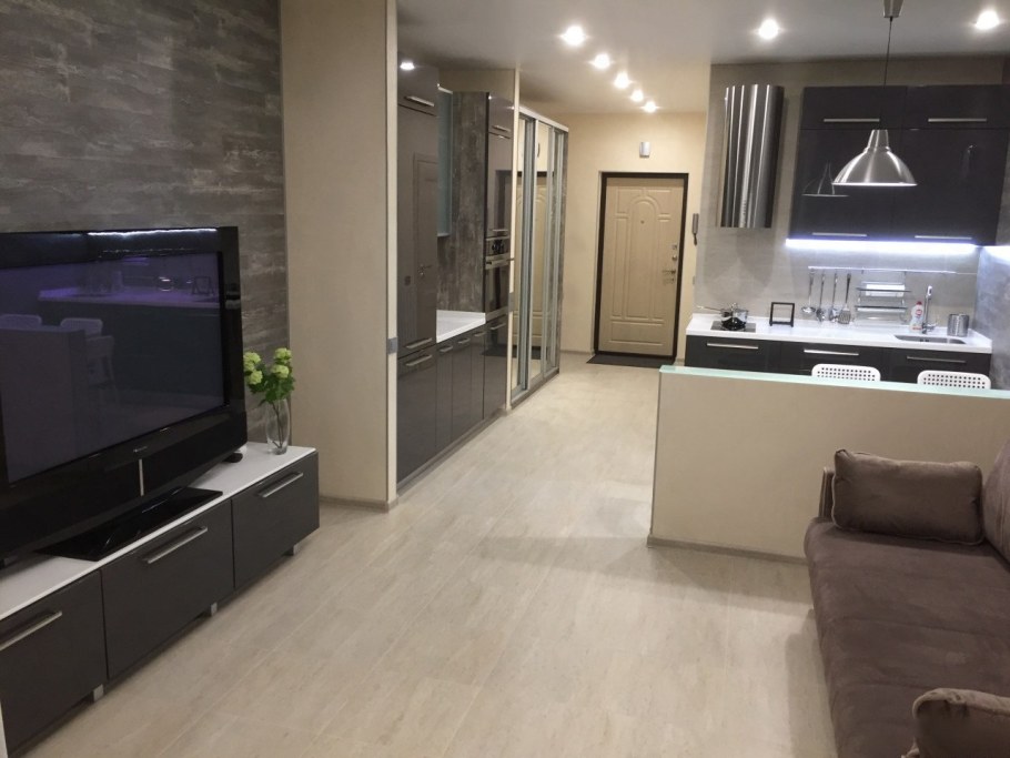 Однокомнатная квартира без мебели