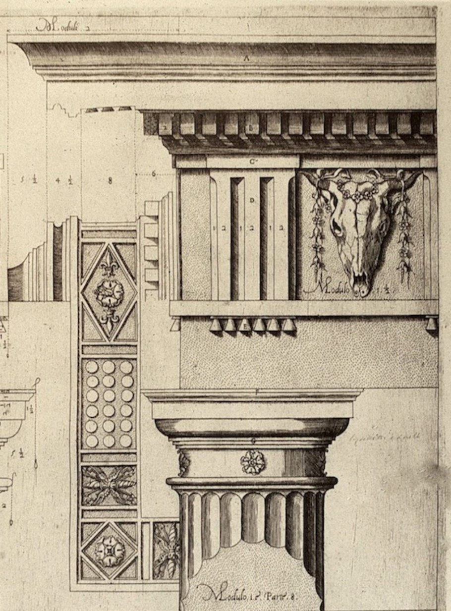 Отмывка капители дорического ордера