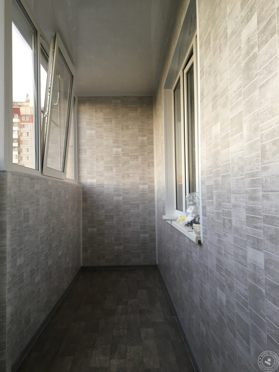 Отделка лоджии мозаикой