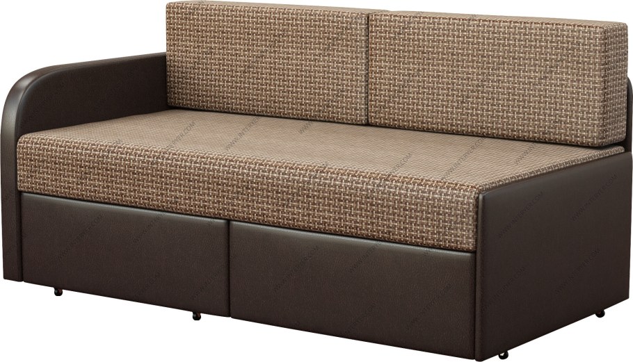 Диван аккордеон без подлокотников 160 с ящиком