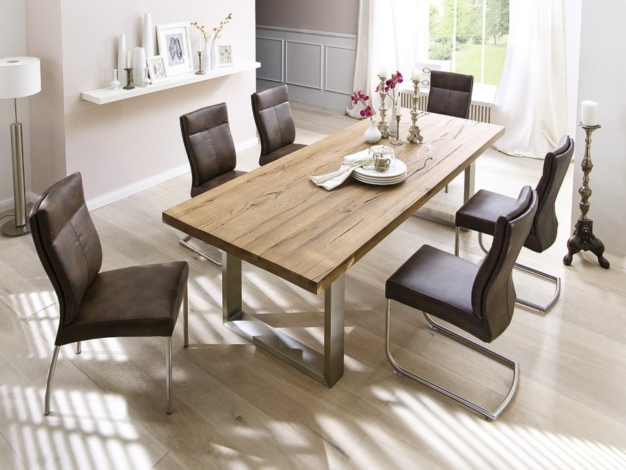 Стол обеденный раздвижной «Сидней» см-219.01.01 дуб