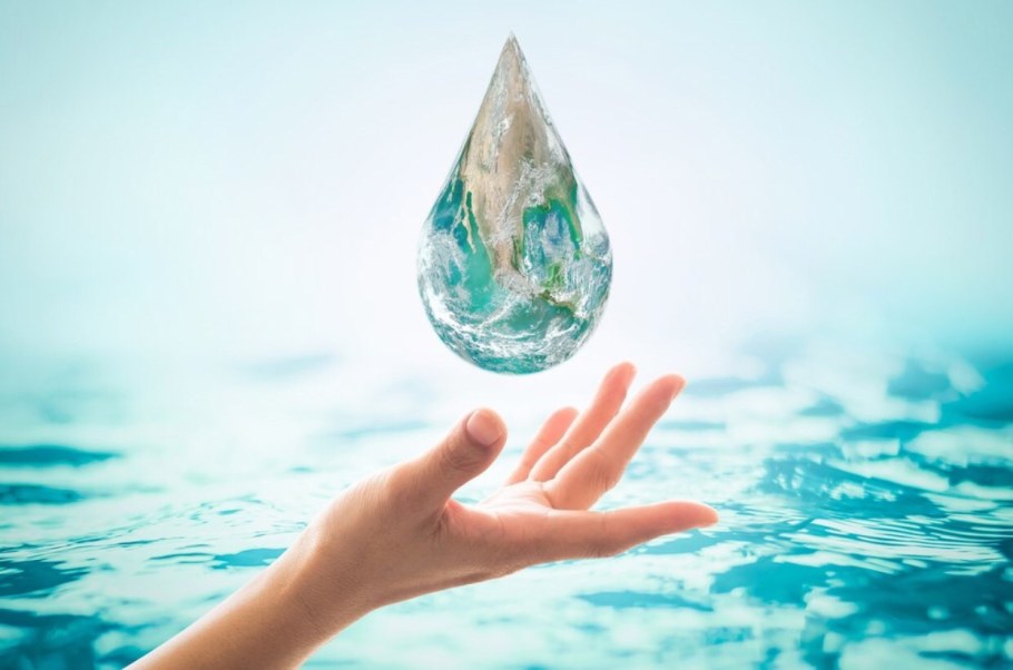 Падающие капли воды