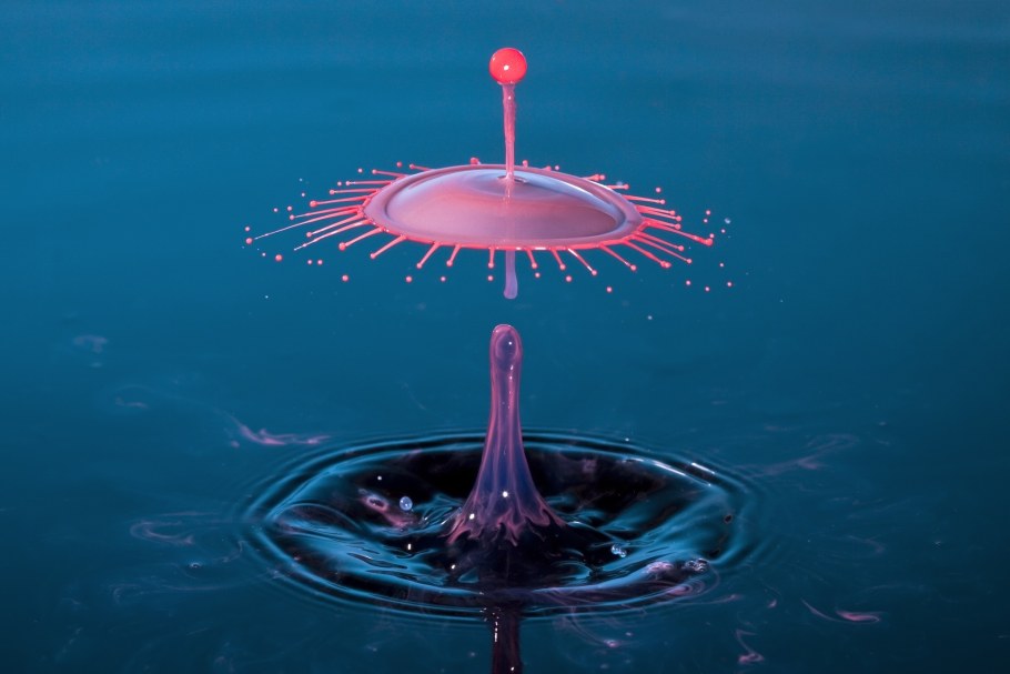 Отражение в капле воды