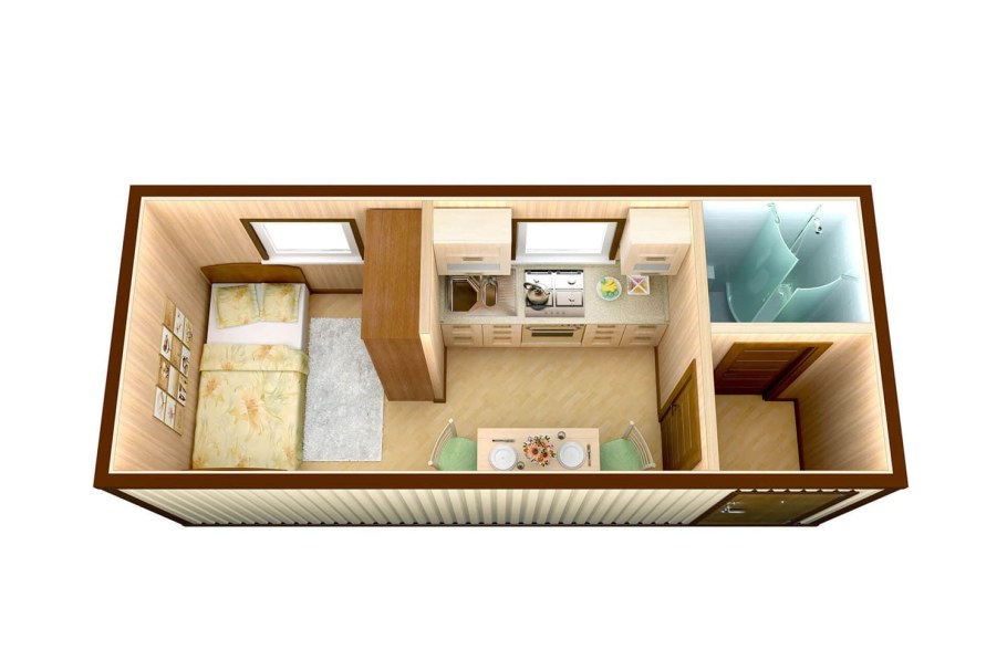 Обустройство маленького домика