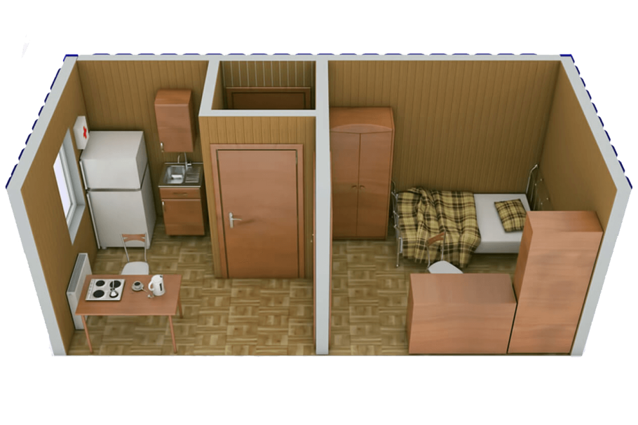 Модуль жилой 6х2.4 минидом