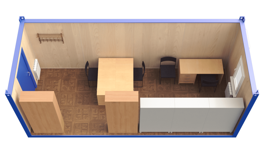 Прорабская бытовка внутри