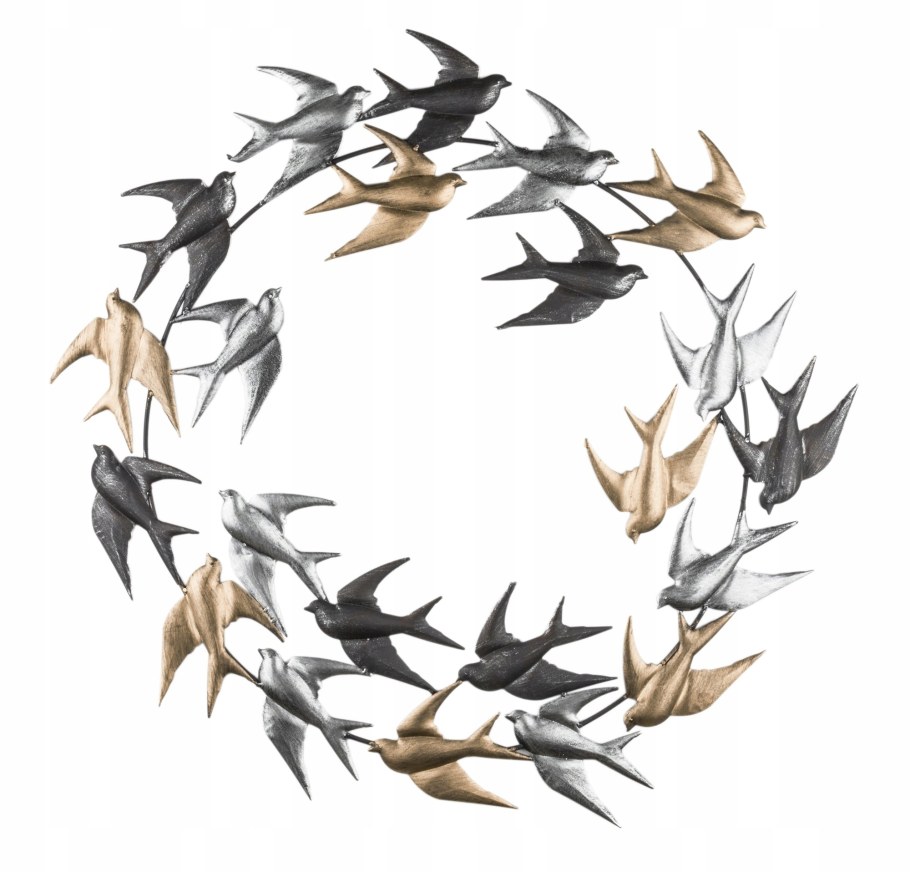 Металлические птицы на стену декор