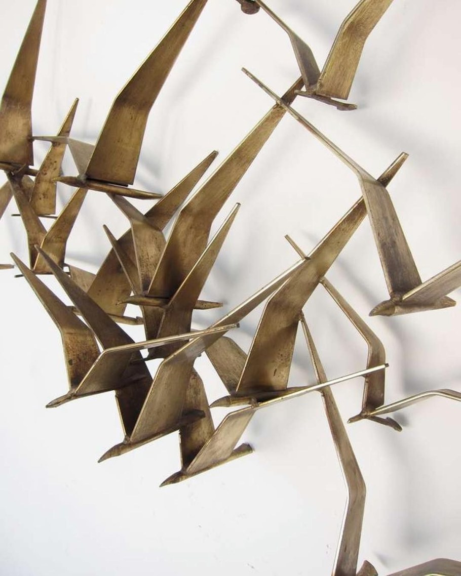 Настенное панно из металла птицы