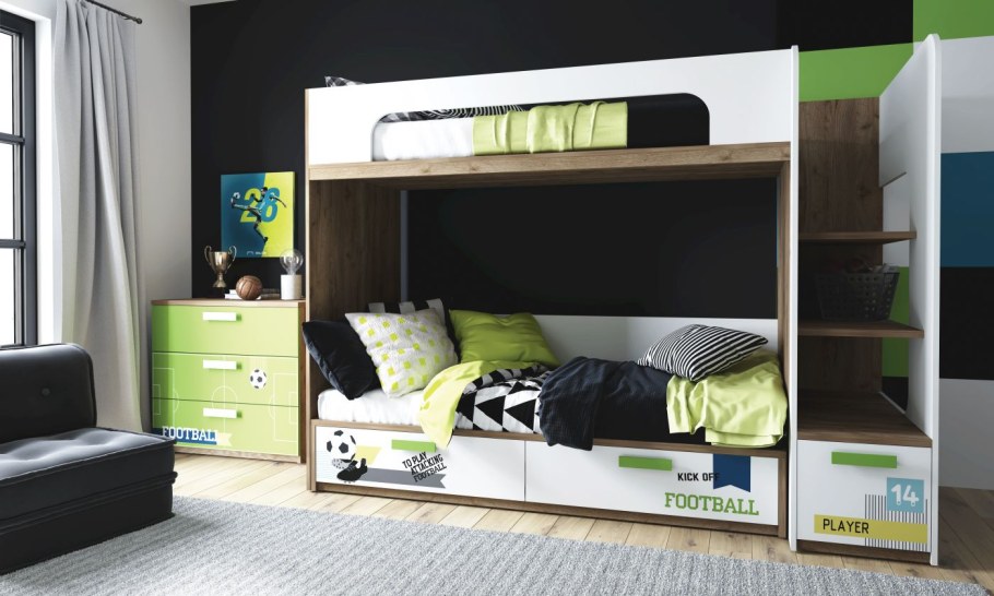 Кровать чердак клюква Джуниор