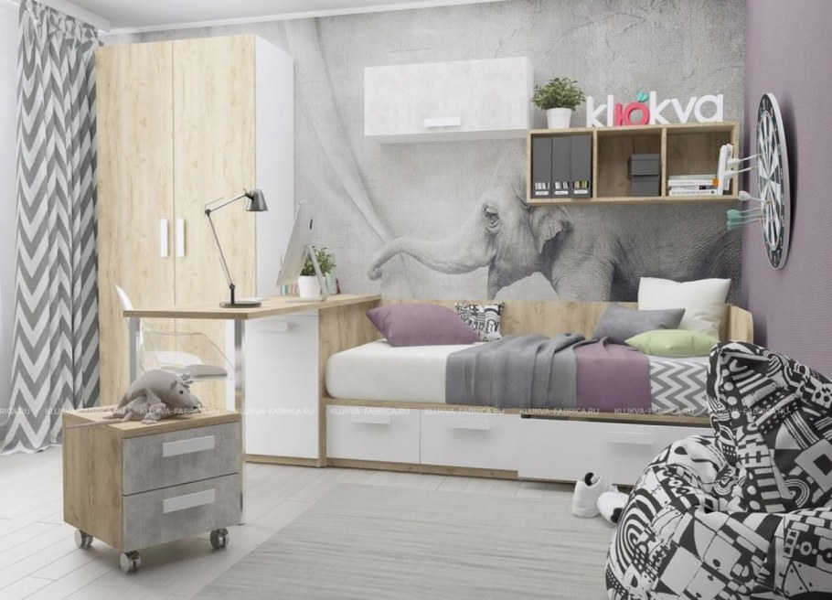 Кровать чердак Hockey Junior