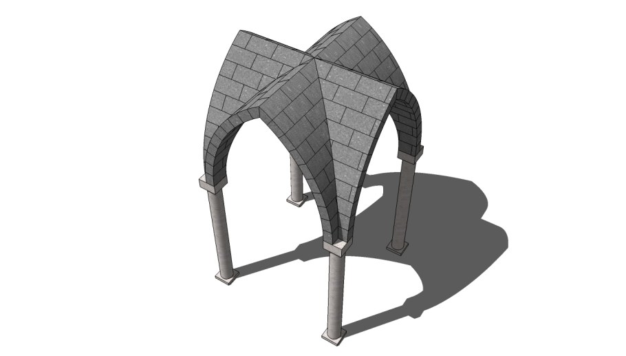 Крестовый вспарушенный свод