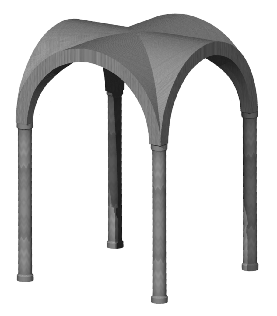 Кессонный потолок романский стиль базилика