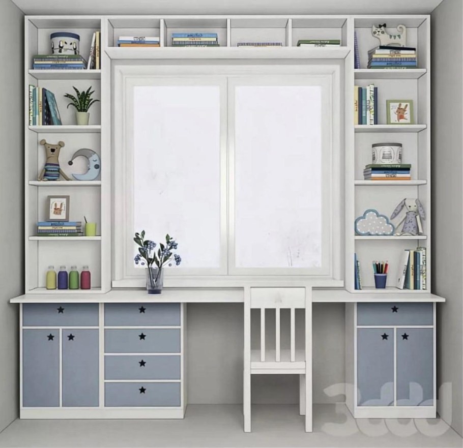 Столешница у окна в детской икеа