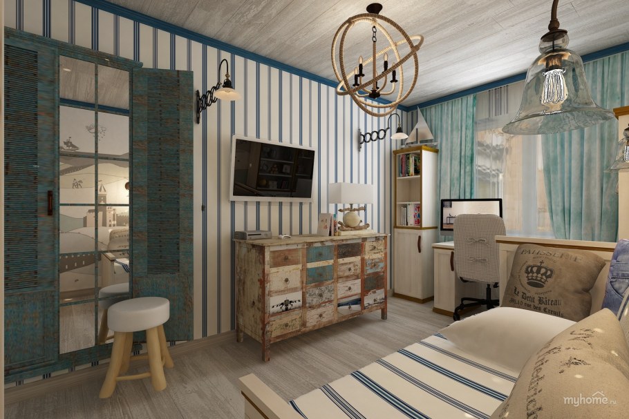 Детская комната в средиземноморском стиле