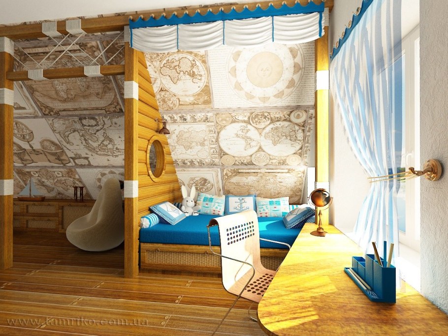 Морской стиль в интерьере