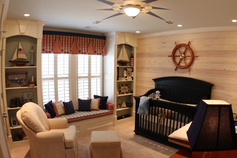 Спальня для мальчика в морском стиле