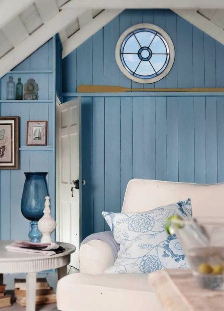 Интерьер комнаты в морском стиле