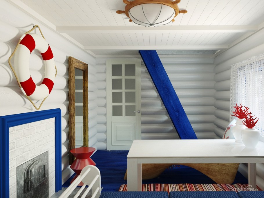 Баня в морском стиле