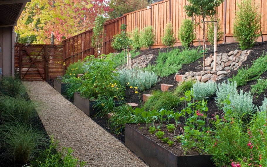 Дача 6 соток склон террасирование