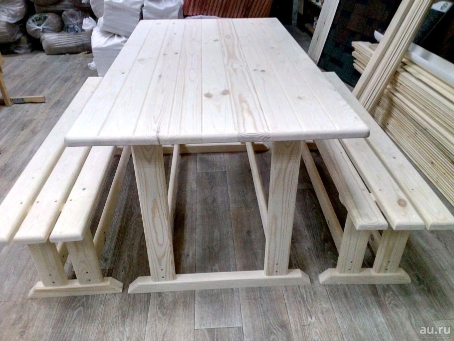 Стол дачный деревянный