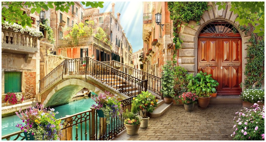 Красивый пейзаж кафе