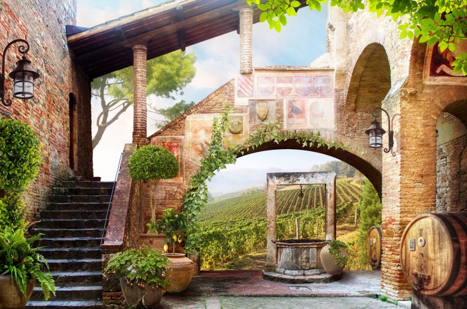 Фотообои Европейский дворик