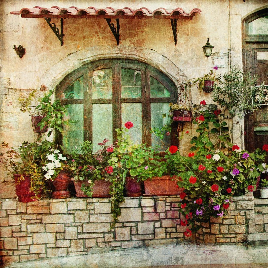 Цветочные улицы Спелло, Умбрия, Италия