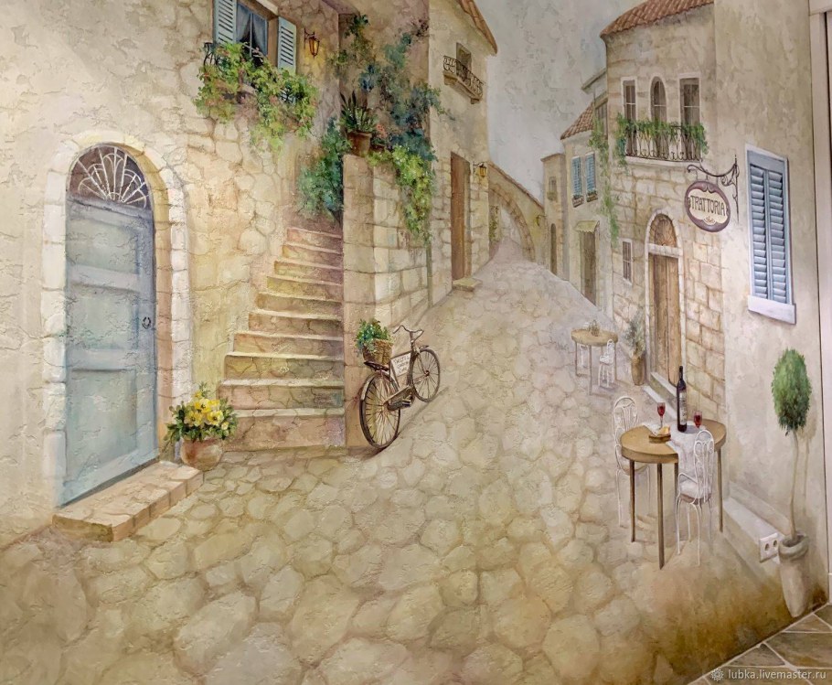 Итальянский дворик с видом на море