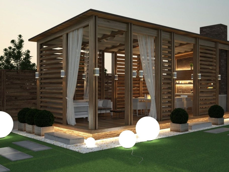 Беседка в саду