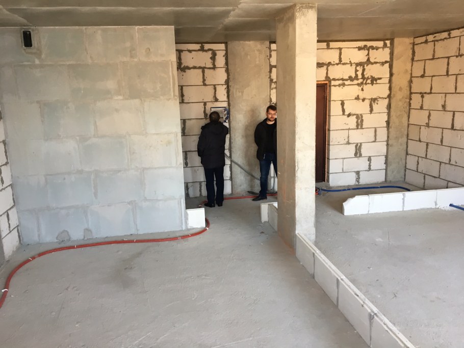 Квартира студия черновая отделка