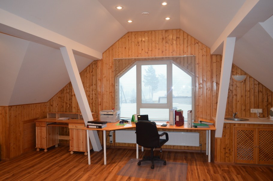 Интерьер мансарды