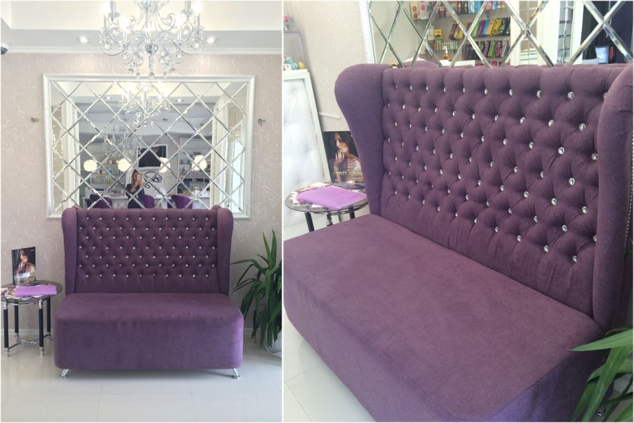 Диван каретная стяжка для салона красоты