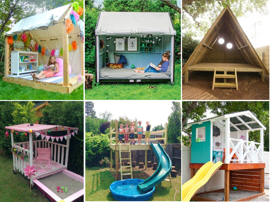 Летний домик для детей своими руками