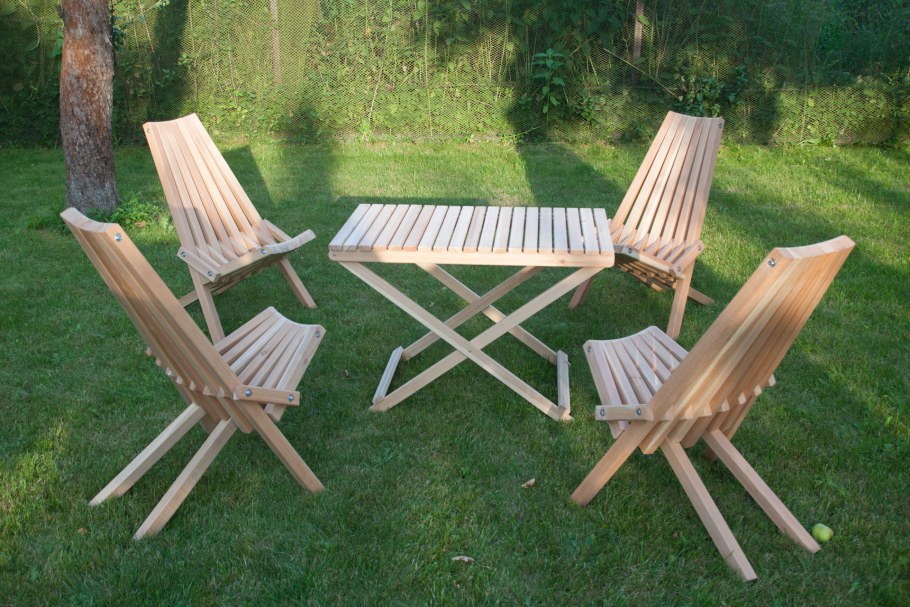 Садовая мебель из реек