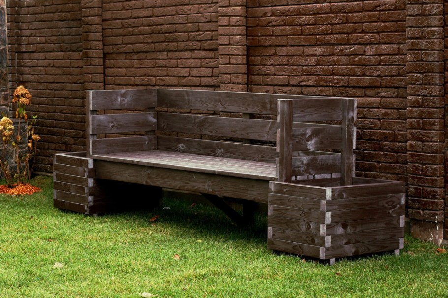 Лавки из дерева для дачи
