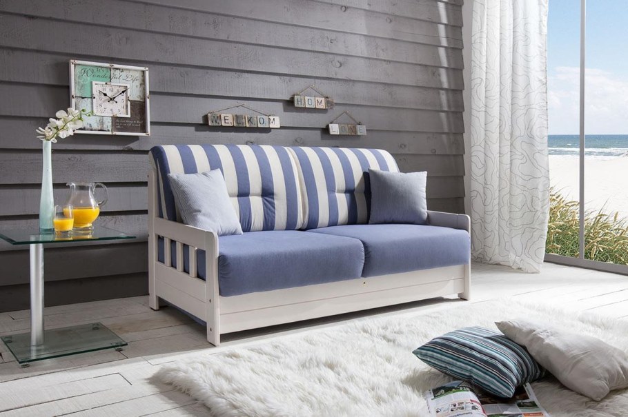 Диван бежевый раскладной