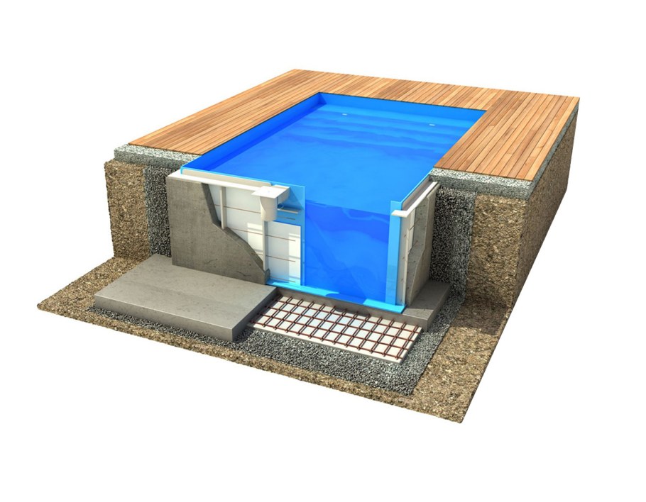 Проект бетонного бассейна 3х5